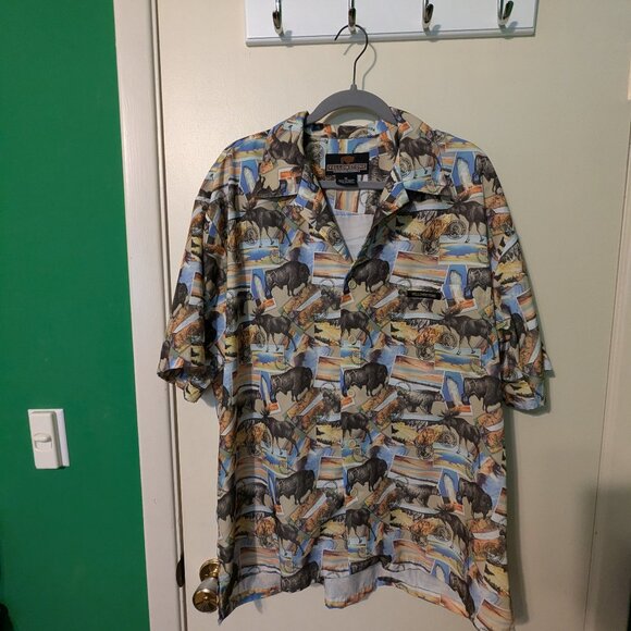 Yellowstone General Store Hawaiian style shirt men's XL - Picture 1 of 5
